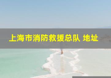 上海市消防救援总队 地址